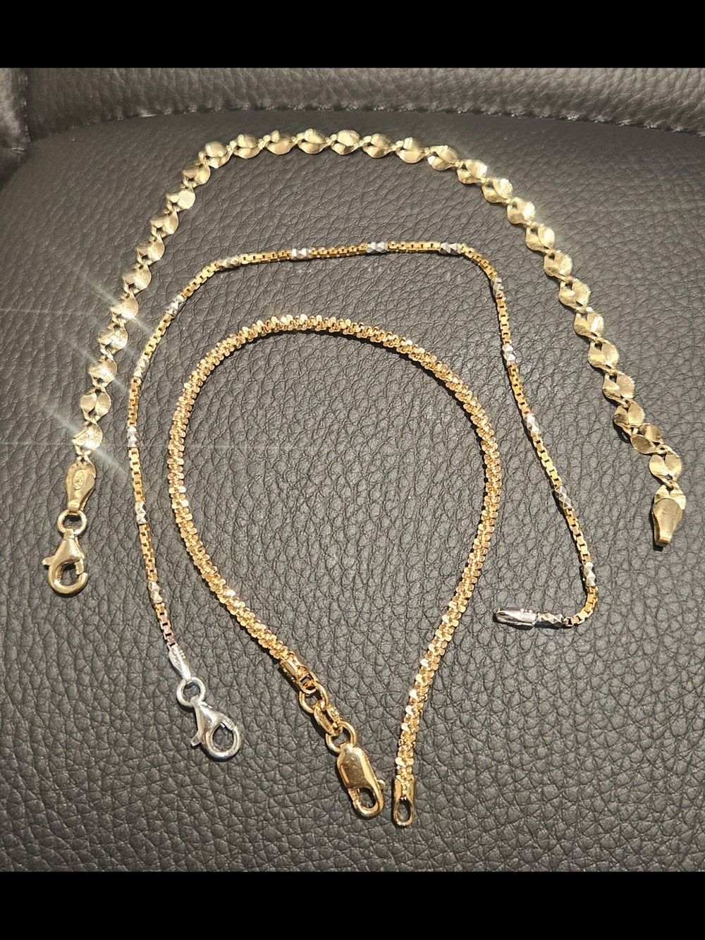 925 Italian gold Braslets 3 Off Them From FREIDA Rotman Show